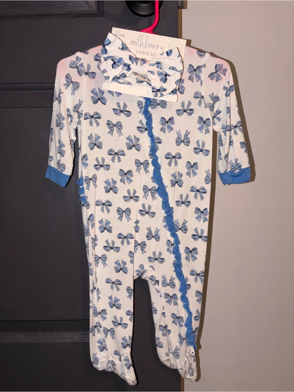 Milkberry footed pjs 6-9M